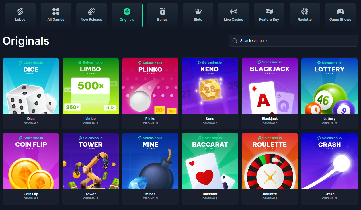 Solcasinoio Originals